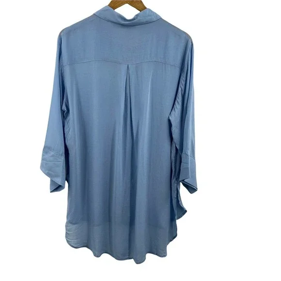 Universal Standard Light Blue Blouse - Picture 7 of 12